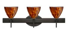 Besa Lighting 3SW-177918-BR - Besa Wall Mia Bronze Amber Cloud 3x40W G9