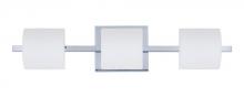 Besa Lighting 3WS-787307-LED-CR - Besa Wall Paolo Chrome Opal Matte 3x50W G9