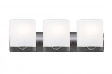 Besa Lighting 3WZ-CELTICCL-LED-BR - Besa, Celtic Vanity, Opal Glossy/Clear, Bronze Finish, 3x9W LED
