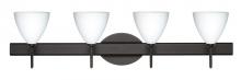 Besa Lighting 4SW-177907-BR - Besa Wall Mia Bronze Opal Matte 4x40W G9