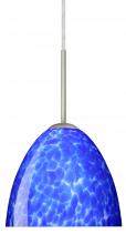 Besa Lighting B-757286-LED-SN - Besa Sasha LED Pendant For Multiport Canopy B Blue Cloud Satin Nickel 1x9W LED