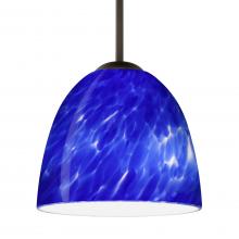 Besa Lighting B-757286-MED-BR - Besa Sasha Pendant For Multiport Canopy Bronze Blue Cloud 1x50W B10 Med