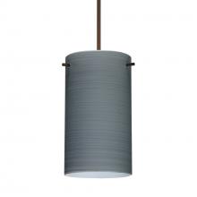 Besa Lighting RXP-4404TN-LED-BR-L - Besa Stilo 7 Pendant Titan Bronze 1x5W LED, 15Ft. Cord