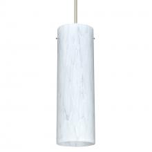 Besa Lighting RXP-493019-SN-277-DIM010 - Besa Copa Pendant, Carrera, Satin Nickel, 1x50W Halogen, 277V, 0-10V Dimming