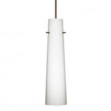 Besa Lighting RXP-567407-BR-277-DIM010 - Besa Camino Pendant Bronze Opal Matte 1x50W Halogen, 277V, 0-10V Dimming