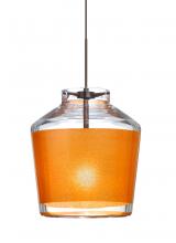 Besa Lighting X-PIC6GD-BR - Besa Pendant For Multiport Canopy Pica 6 Bronze Gold Sand 1x50W Halogen