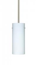 Besa Lighting 1TT-412307-LED-SN - Besa Stilo 10 LED Pendant Opal Matte Satin Nickel 1x9W LED