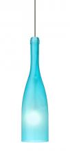 Besa Lighting 1XP-1685BF-BR - Besa Pendant Botella 12 Bronze Blue Frost 1x35W Halogen