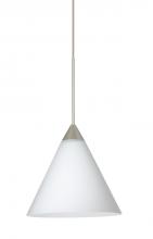 Besa Lighting X-512107-LED-SN - Besa Pendant For Multiport Canopy Kani Satin Nickel Opal Matte 1x5W LED