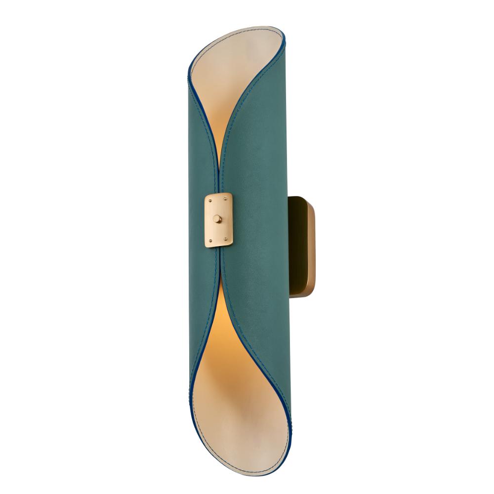Cape LED Peacock Green Wall Sconce
