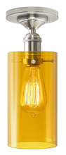 Stone Lighting CL179AMPNRT6B - Ceiling Retro Cylinder Amber Polished Nickel E26 Retro Bulb 60W