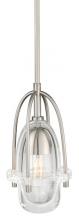 Stone Lighting PD566CRSNRT4FM - Pendant Kaner Clear Crystal Satin Nickel E26 T10 100mm Retro 40W Monopoint