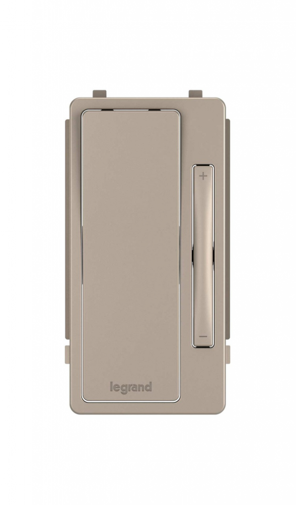 radiant? Interchangeable Face Cover for Multi-Location Remote Dimmer, Nickel