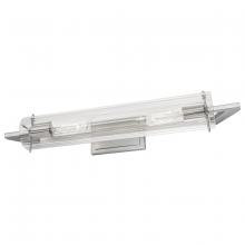 Norwell 8145-BN-CL - Faceted Sconce Vanity Light