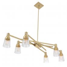 Norwell 8158-SB-CL - Carnival Chandelier - Satin Brass