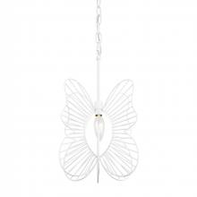 Varaluz 330M01WH - Monarch Butterfly 1-Lt Mini Pendant - White