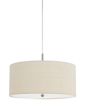 CAL Lighting FX-3628-1P - 60W X 3 Addison Linen Drum Pendant