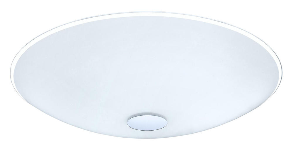 3x60W Ceiling Light w/ Chrome Finish & White Glass