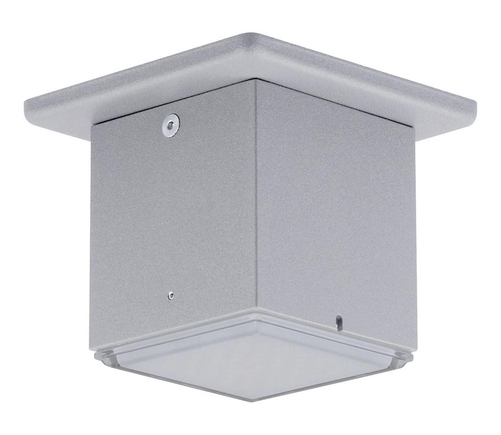 1x3.7W LED Outdoor Ceiling Light w/ Silver Finish