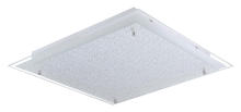 Eglo 201298A - 1x26.8W LED Ceiling Light w/ Matte Nickel Finish & White Structured Glass