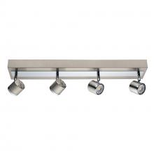 Eglo 201735A - Pierino - 4 LT Integrated LED Fixed Track with Satin Nickel and Chrome Finish