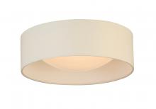 Eglo 204719A - LED Ceiling Light - 12"White Fabric Shade With Acrylic White Diffuser