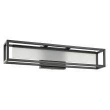 Eglo 205622A - Bath/Vanity Light With Matte Black Finish and White Acrylic Shade 19W Integrated LED