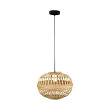 Eglo 49771A - Armsfield - Pendant Brown Finish Wood Shade
