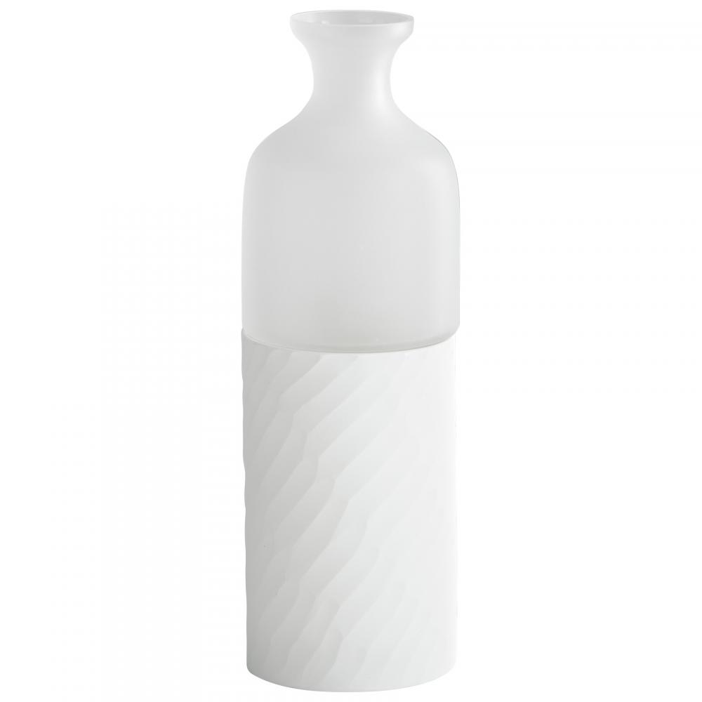 Sereno Vase|Clear& White
