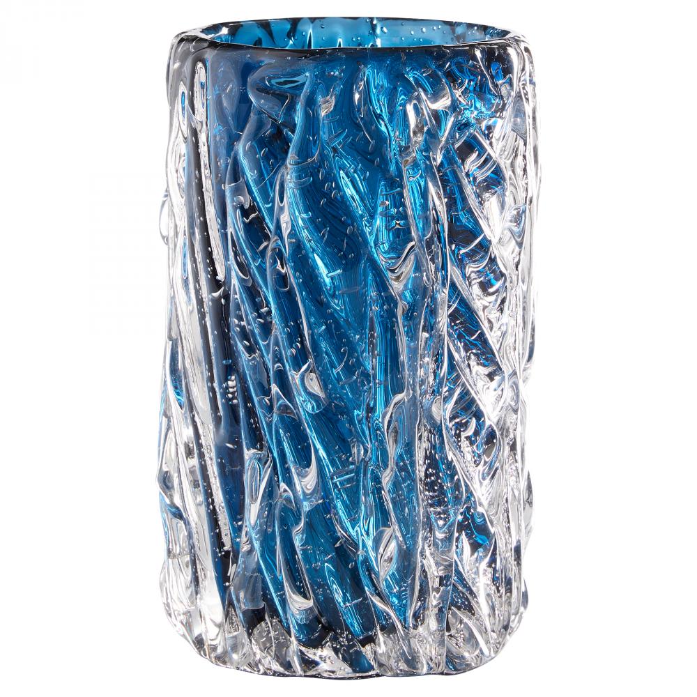 Thorough Vase|Blue | Clear-Sm