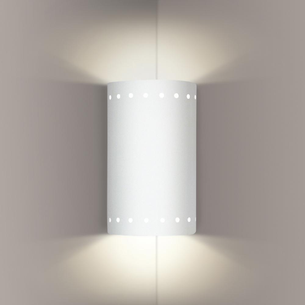 Melos Corner Sconce: Bisque