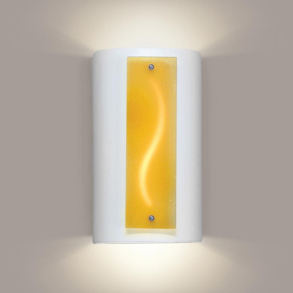 Amber Current Wall Sconce (Wet Sealed Top, E26 Base LED (Bulb included))