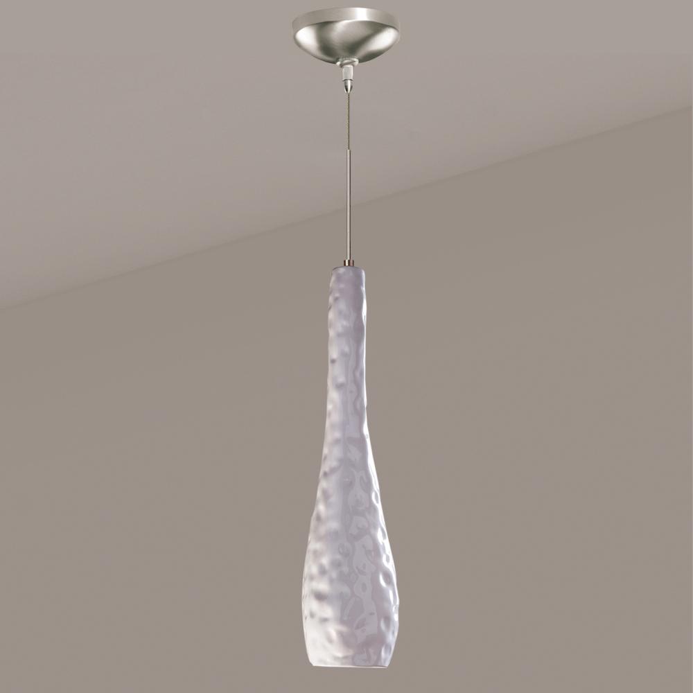 Flintstone Low Voltage Mini Pendant White Gloss (12V Dimmable MR16 LED (Bulb included))