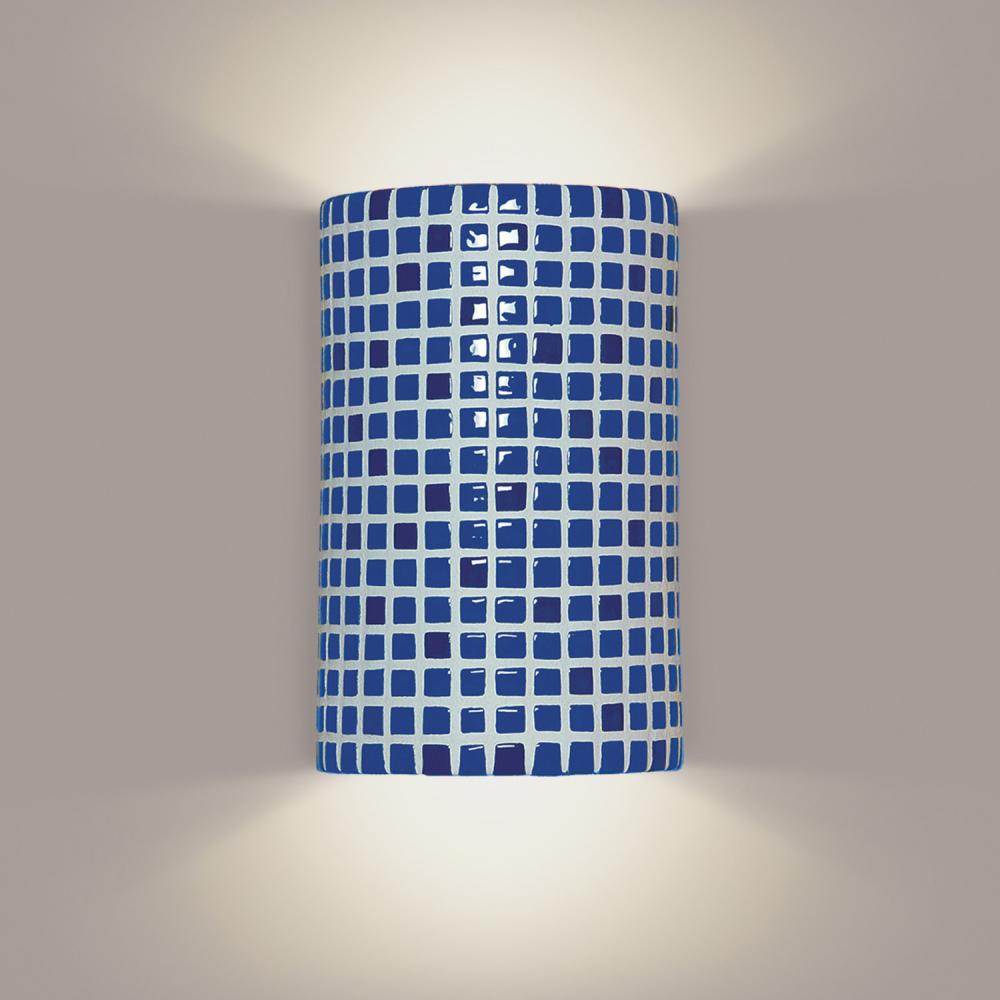 Confetti Wall Sconce Cobalt Blue (Wet Sealed Top, E26 Base LED (Bulb included))