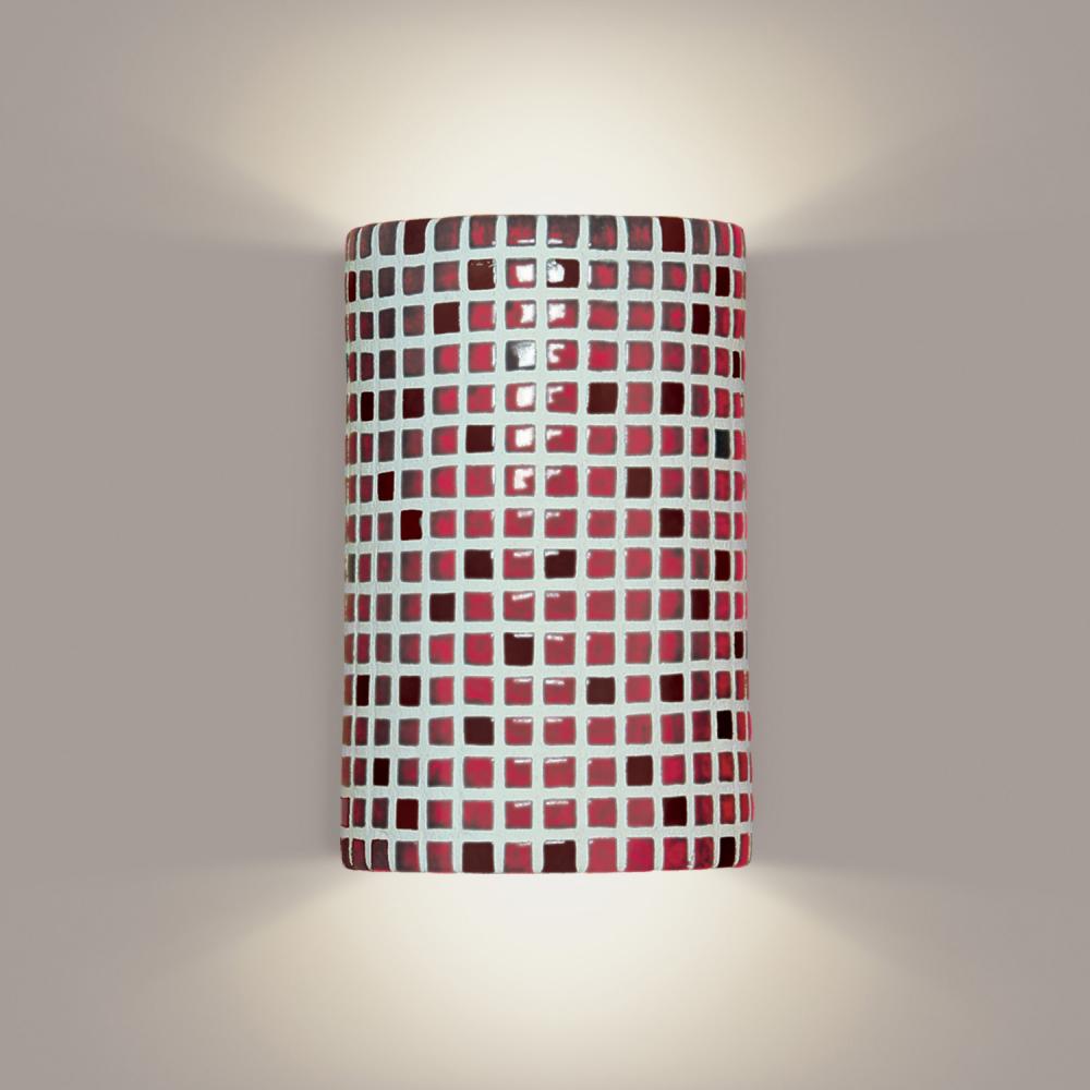 Confetti Wall Sconce Matador Red (Wet Sealed Top, E26 Base LED (Bulb included))