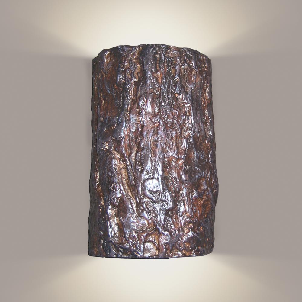 Bark Wall Sconce (Wet Sealed Top, E26 Base LED (Bulb included))