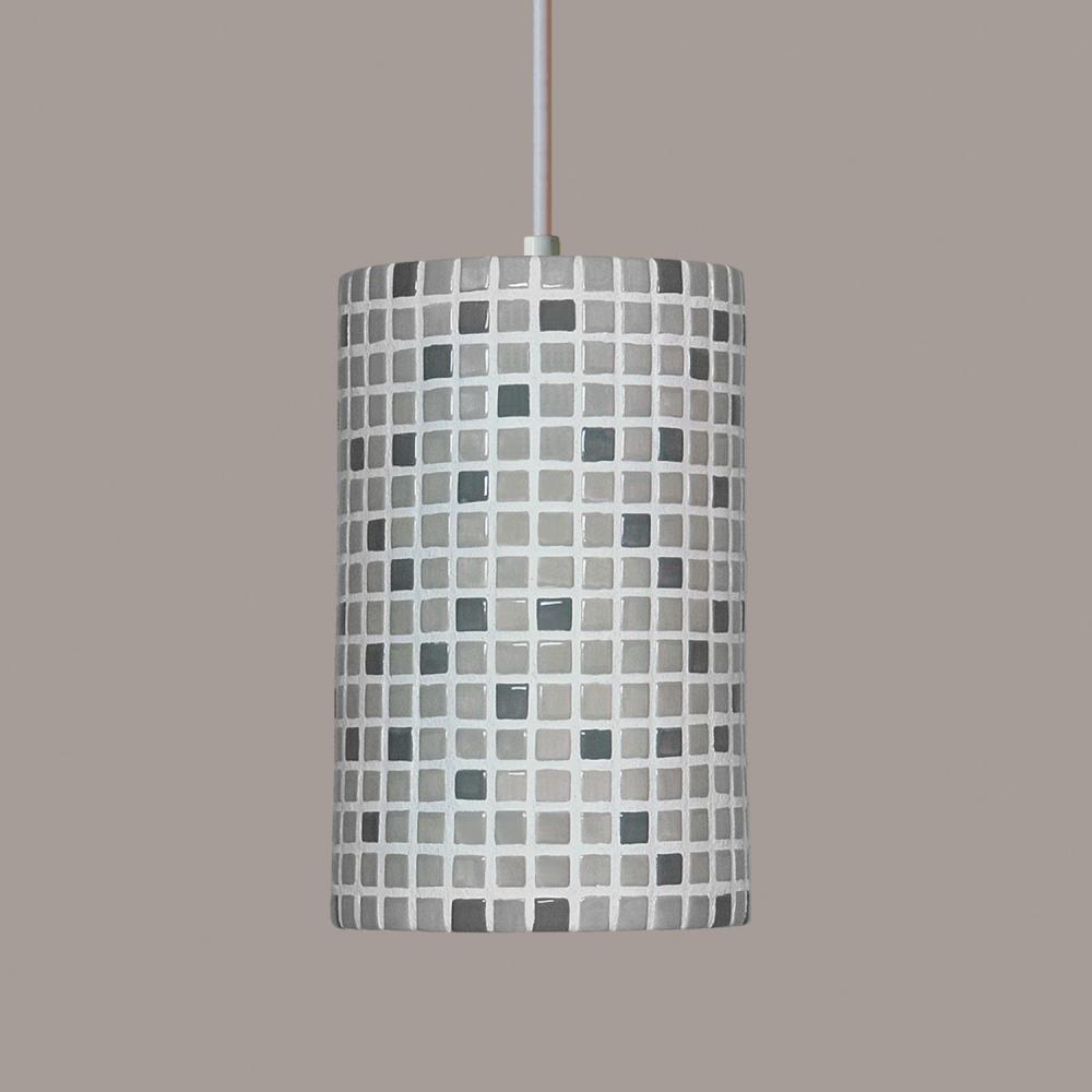 Confetti Pendant Grey (Black Cord & Canopy)