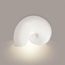 A-19 1103D-1LEDE26-A31 - Nautilus Downlight Wall Sconce: Satin White (E26 Base Dimmable LED (Bulb included))