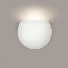 A-19 1603-1LEDE26-A31 - St. Vincent Wall Sconce: Satin White (E26 Base Dimmable LED (Bulb included))