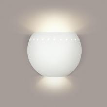 A-19 1604-1LEDE26-A31 - St. Lucia Wall Sconce: Satin White (E26 Base Dimmable LED (Bulb included))
