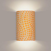 A-19 M20302-SY-WETST-1LEDE26 - Channels Wall Sconce Sunflower Yellow (Wet Sealed Top, E26 Base LED (Bulb included))
