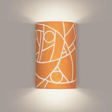 A-19 M20303-SY-WETST-1LEDE26 - Picasso Wall Sconce Sunflower Yellow (Wet Sealed Top, E26 Base LED (Bulb included))