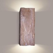 A-19 N18031-BR-WETST-1LEDE26 - Stone Wall Sconce Brown (Wet Sealed Top, E26 Base LED (Bulb included))