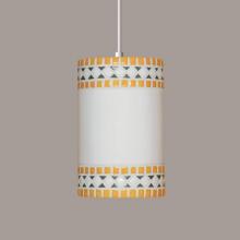 A-19 PM20301-SY-WCC-1LEDE26 - Borders Pendant Sunflower Yellow (White Cord & Canopy)