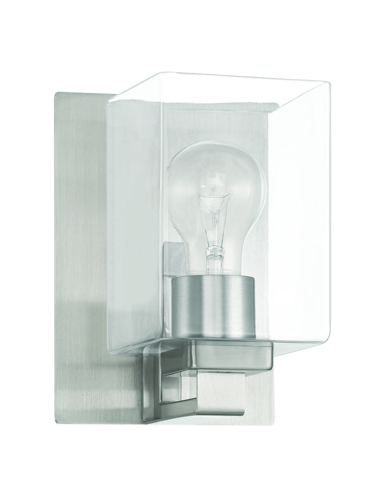McClane 1 Light Wall Sconce in Brushed Polished Nickel