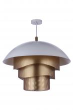 Craftmade P1011MWWMG-LED - 31.25" Diameter Sculptural Statement Dome Pendant with Perforated Metal Shades