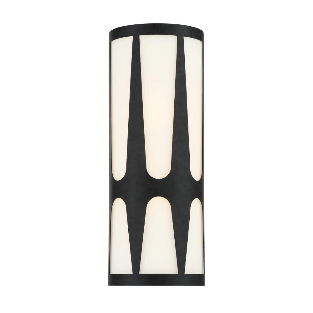 Royston 2 Light Black Sconce