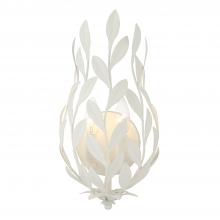 Crystorama 561-MT - Broche 1 Light Matte White Sconce