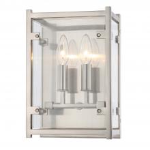 Crystorama DAN-8792-BN - Danbury 2 Light Brushed Nickel Sconce