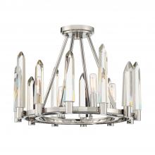 Crystorama WAT-B2004-PN - Watson 4 Light Polished Nickel Semi Flush Mount